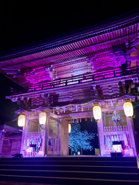 伊佐須美神社ライトアップ